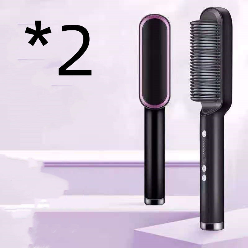 2 in 1 Hair Straightener & Curler | Hot Comb