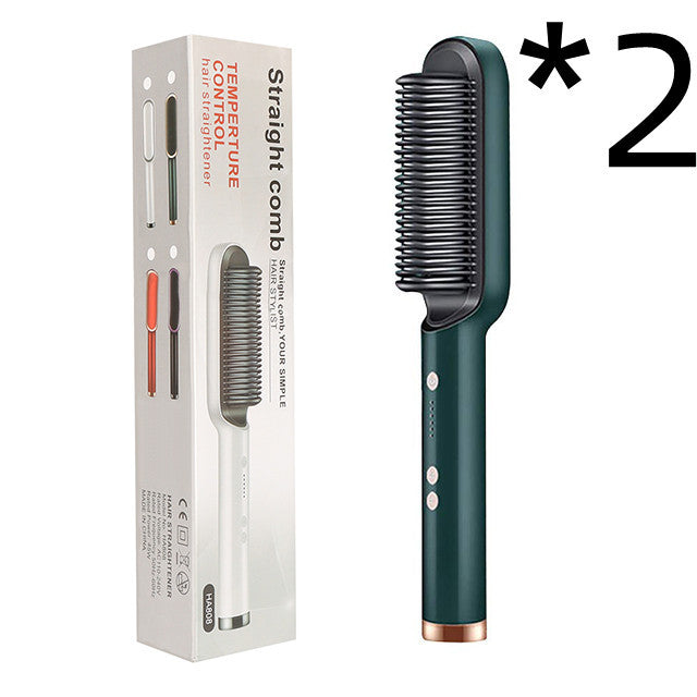 2 in 1 Hair Straightener & Curler | Hot Comb