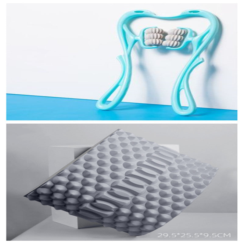 Six-Wheel Neck Massager | Manual Roller Tool