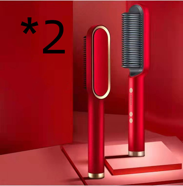 2 in 1 Hair Straightener & Curler | Hot Comb
