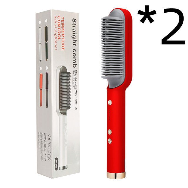 2 in 1 Hair Straightener & Curler | Hot Comb