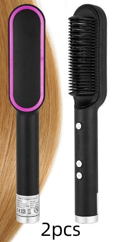 2 in 1 Hair Straightener & Curler | Hot Comb