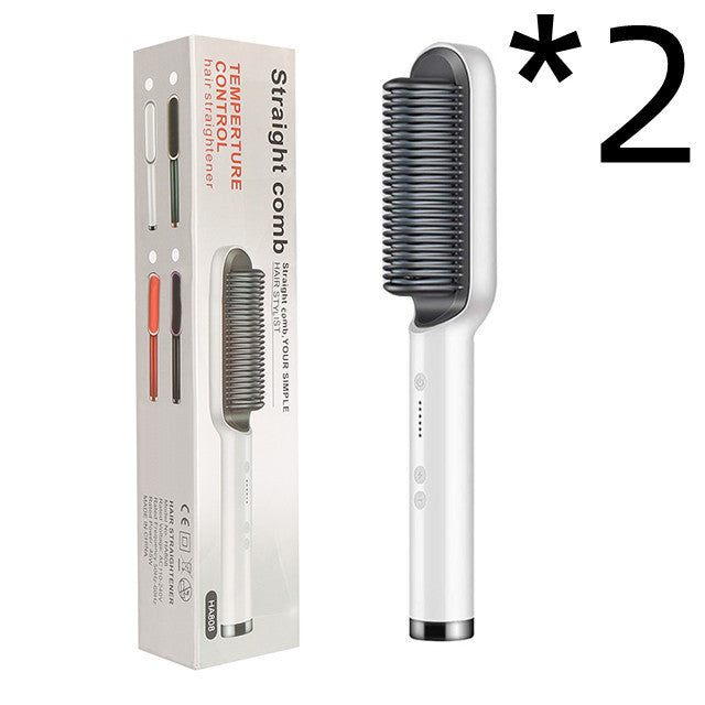 2 in 1 Hair Straightener & Curler | Hot Comb