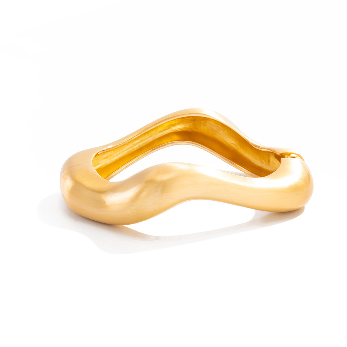 Metal Matte Bracelet | Textured Open Design