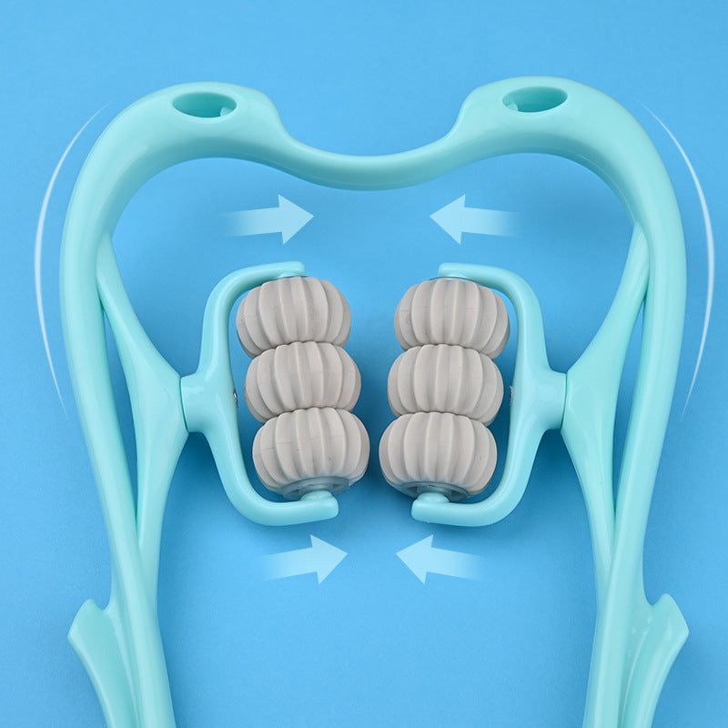 Six-Wheel Neck Massager | Manual Roller Tool